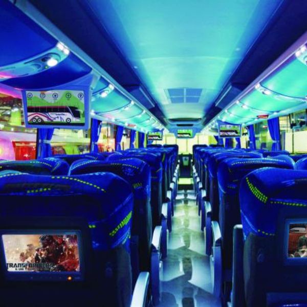 Usaremos éste tipo de buses durante el tour